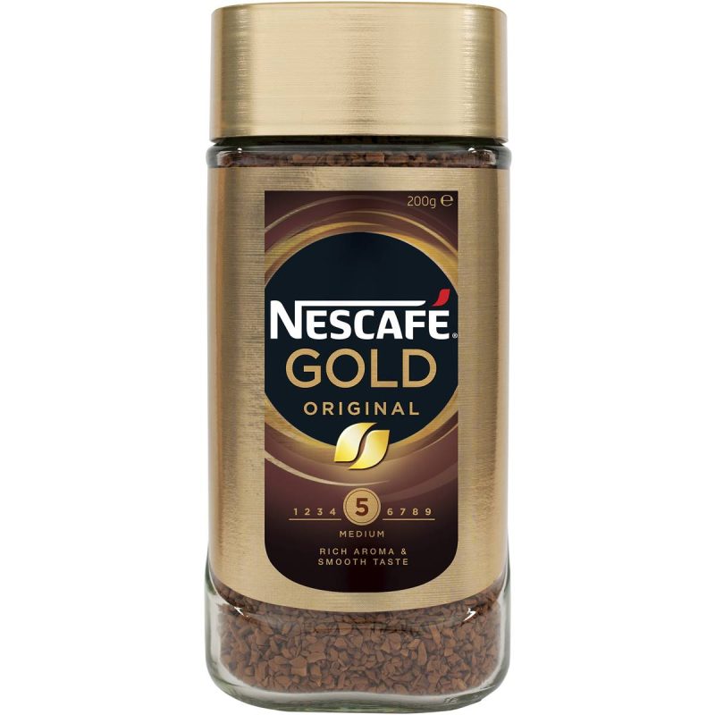 Nescafe Gold Original Medium Roast Instant Coffee Jar 200g