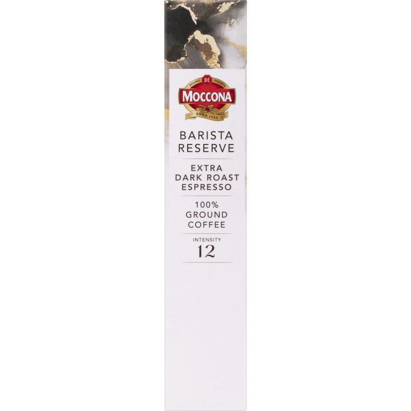 Moccona Barista Reserve Extra Dark Roast Espresso Coffee Pods 10 Capsules