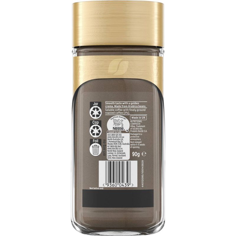 Nescafe Gold Smooth and Creamy Instant Coffee Jar 90g