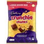 Cadbury Crunchie Chunks Chocolate Bites Large Snack Share Bag 260g