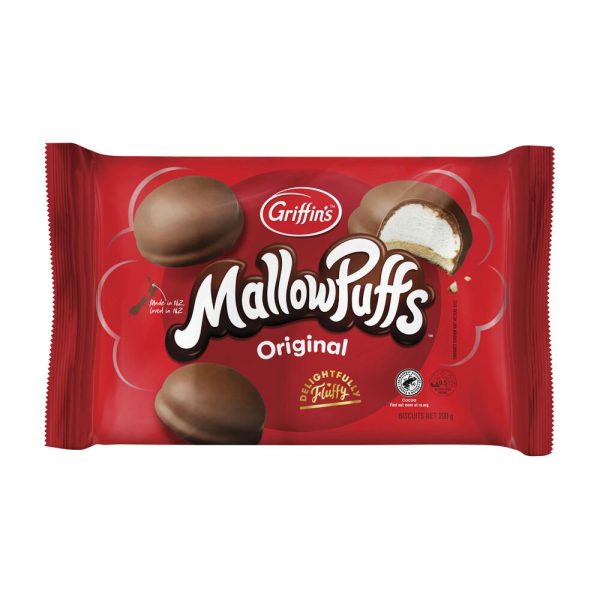 Griffins Mallowpuffs Chocolate Marshmallow Biscuits 200g