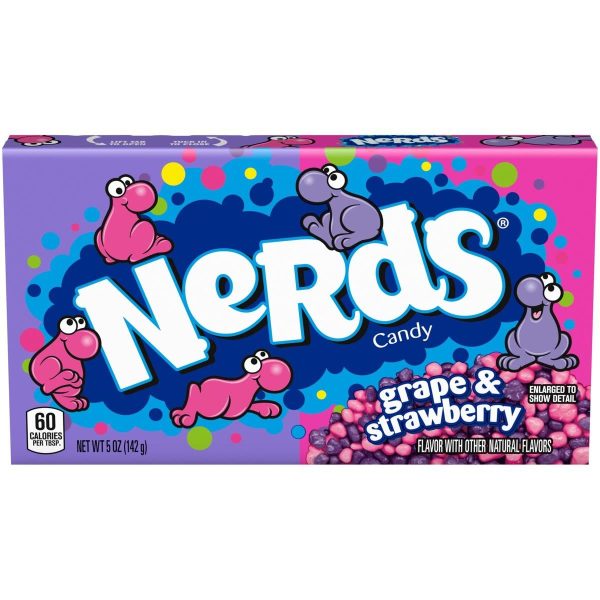 Wonka Nerds Strawberry and Grape Theatre Box 141g