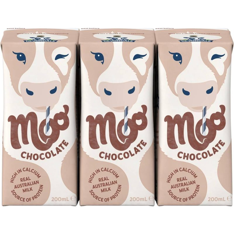 Devondale Moo Chocolate Flavoured Milk Carton 200ml X 6 Cartons