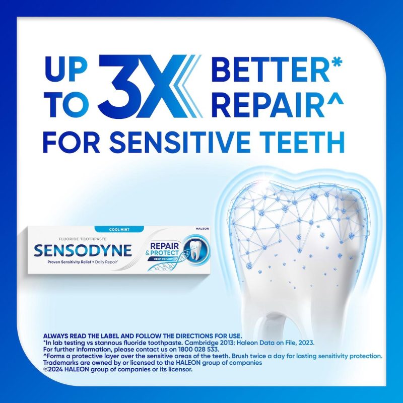 Sensodyne Repair and Protect Toothpaste For Sensitive Teeth Cool Mint 100g