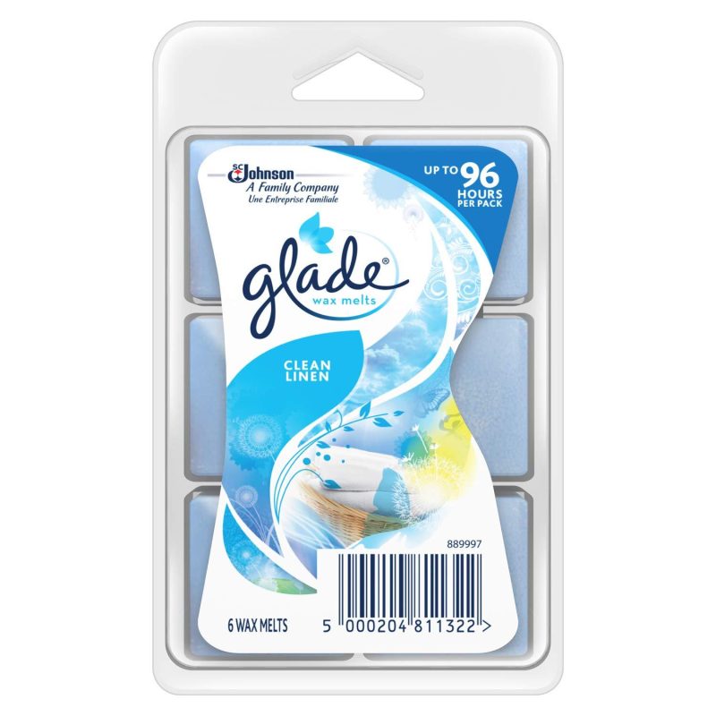 Glade Wax Melts Clean Linen 6 Pack