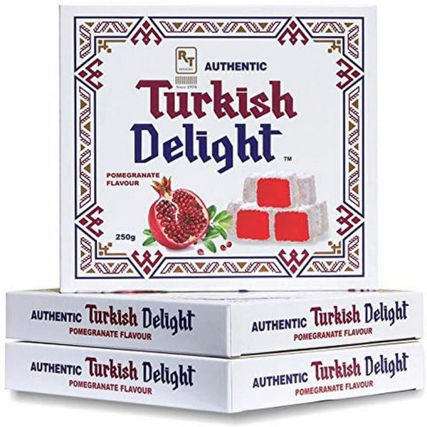 Authentic Turkish Delight Pomegranate Flavour Box 250g