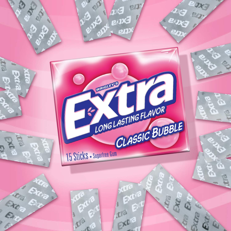 Wrigleys Extra Chewing Gum Polar Ice 15 Pieces X 10 Pack - USA