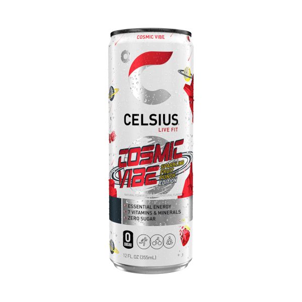 Celsius Cosmic Vibe Fruit Punch Energy Drink Can 330ml