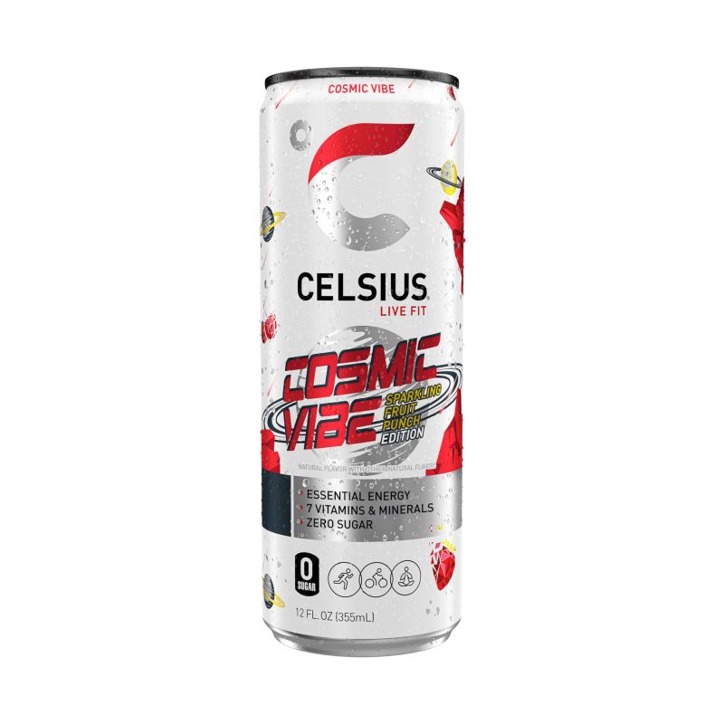 Celsius Cosmic Vibe Fruit Punch Energy Drink Can 330ml