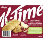 Kelloggs K-Time Baked Twists Raspberry Apple Flavour Snack Bars 5 Pack