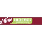 Kelloggs K-Time Baked Twists Raspberry Apple Flavour Snack Bars 5 Pack