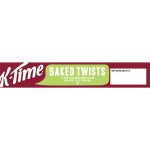 Kelloggs K-Time Baked Twists Raspberry Apple Flavour Snack Bars 5 Pack