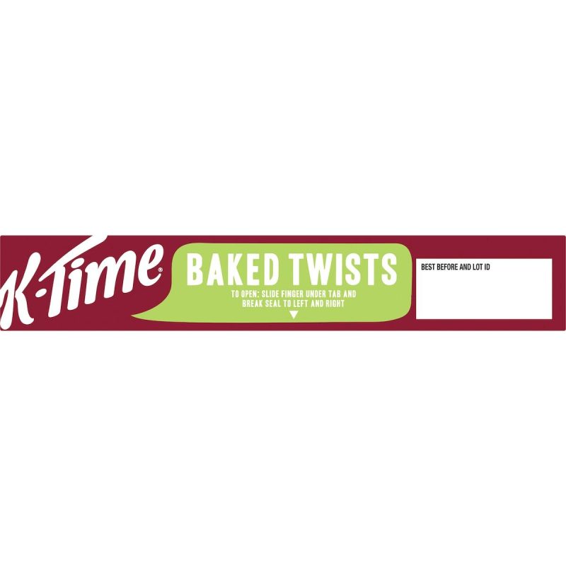 Kelloggs K-Time Baked Twists Raspberry Apple Flavour Snack Bars 5 Pack