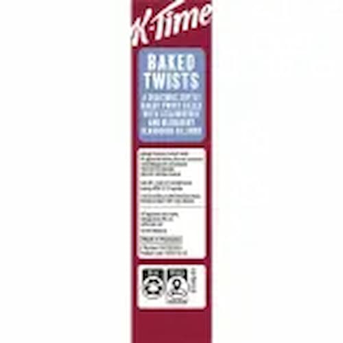 Kelloggs K-Time Baked Twists Strawberry Blueberry Flavour Snack Bars 5 Pack
