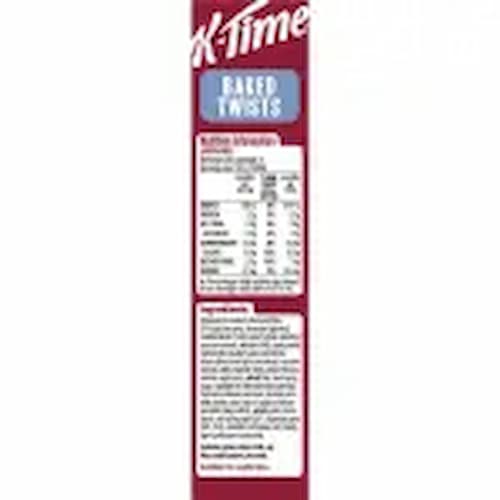 Kelloggs K-Time Baked Twists Strawberry Blueberry Flavour Snack Bars 5 Pack