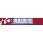 Kelloggs K-Time Baked Twists Strawberry Blueberry Flavour Snack Bars 5 Pack