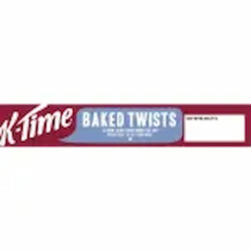 Kelloggs K-Time Baked Twists Strawberry Blueberry Flavour Snack Bars 5 Pack