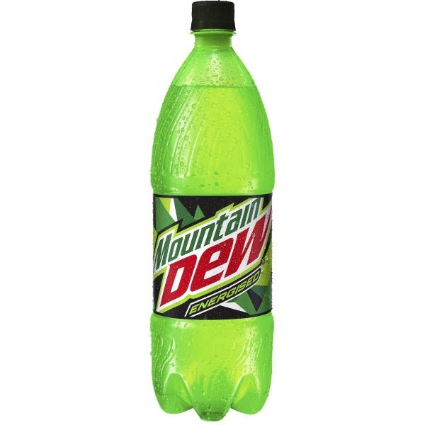 Mountain Dew Energised Soft Drink Full Sugar Discontinued Bottle 1.25L