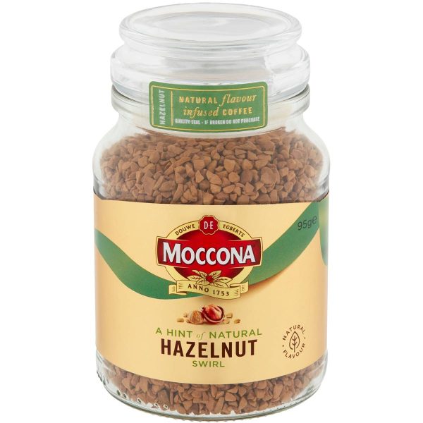 Moccona Hazelnut Swirl Freeze Dried Instant Coffee Jar 95g