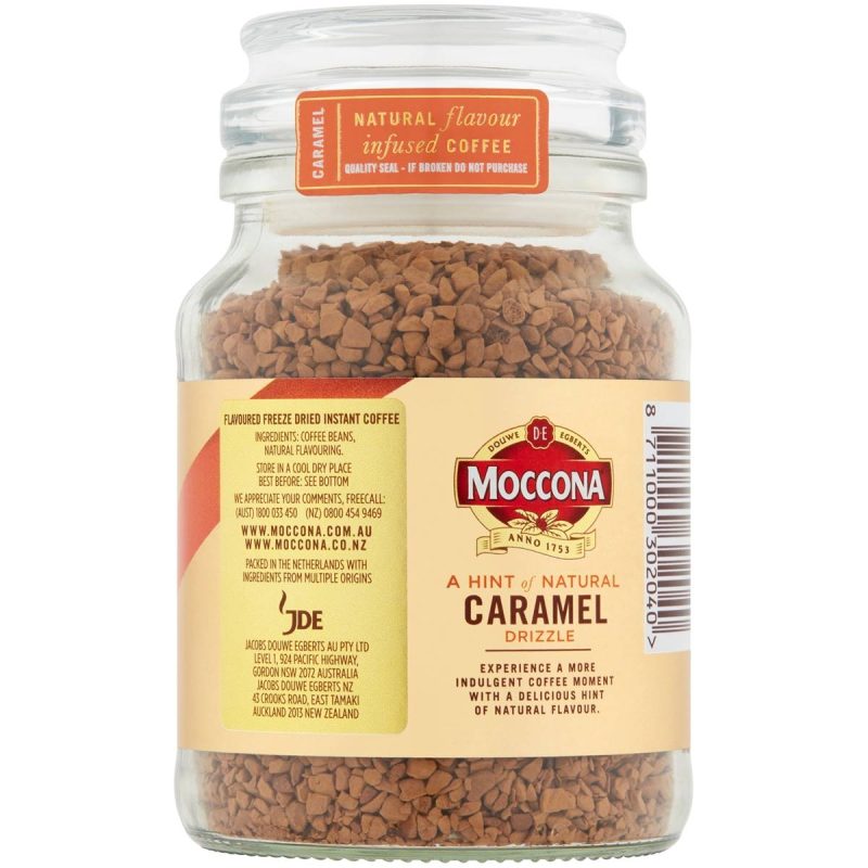Moccona Caramel Freeze Dried Instant Coffee Jar 95g