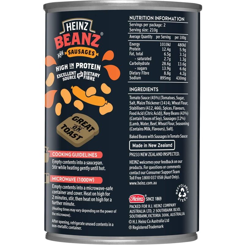 Heinz Baked Beans and Sausages Can 420g