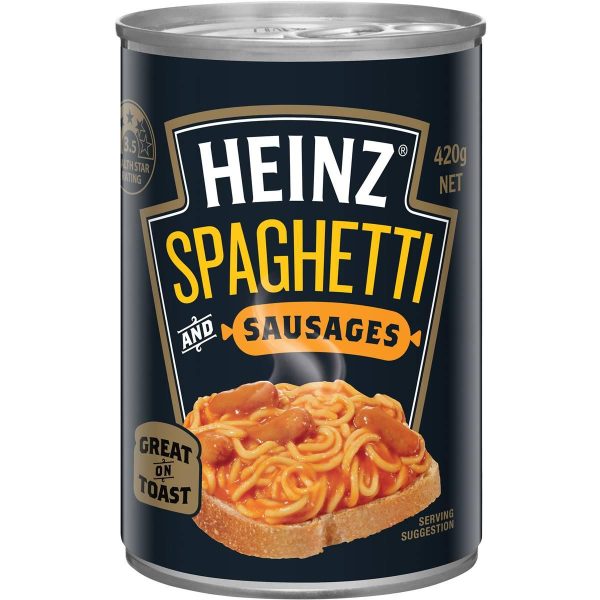 Heinz Spaghetti and Sausages Can 420g