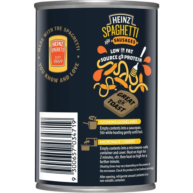Heinz Spaghetti and Sausages Can 420g