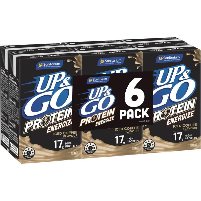 Up & Go Protein Energize Coffee Cartons 250ml X 6 Cartons