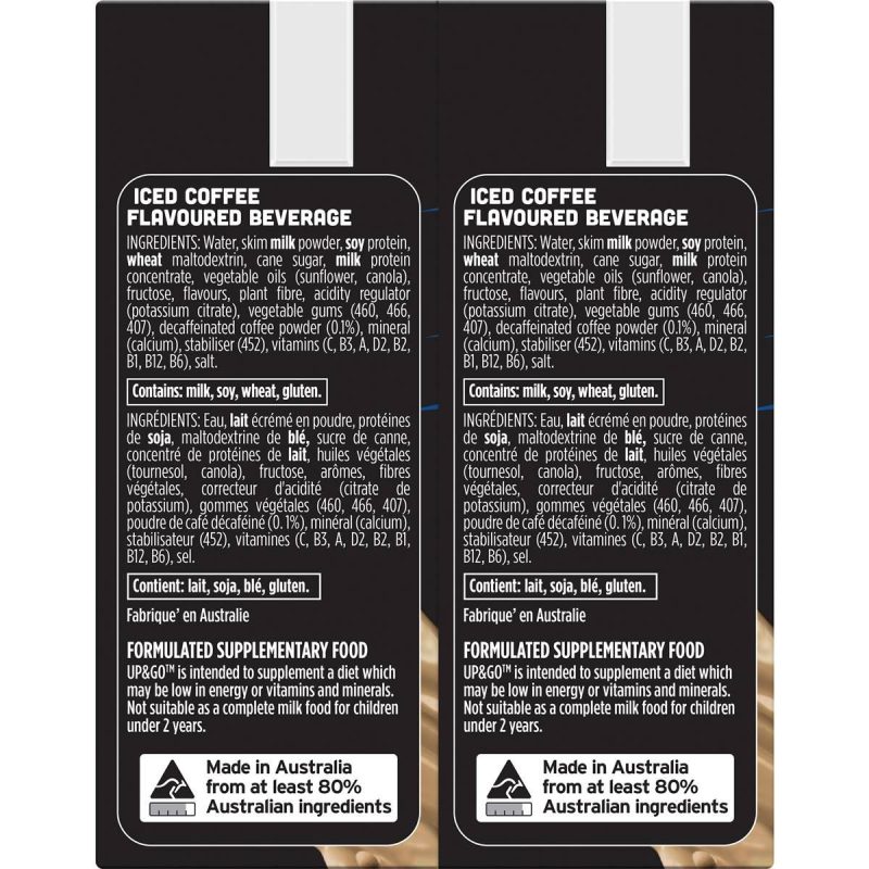 Up & Go Protein Energize Coffee Cartons 250ml X 6 Cartons