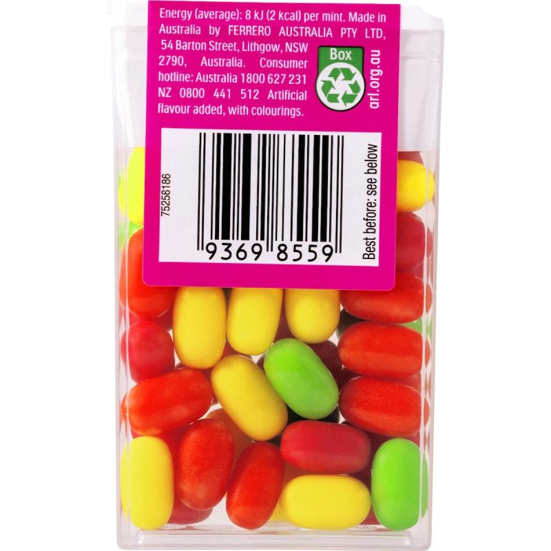 Tic Tac Fruit Adventure Flavoured Mints 24g Pack X 6 Packs