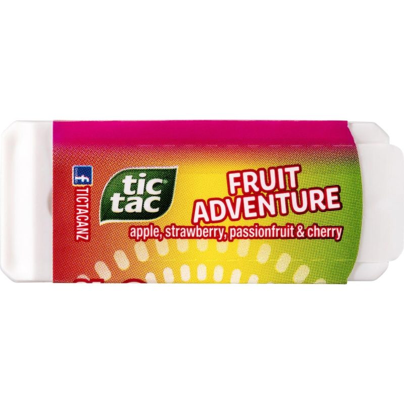 Tic Tac Fruit Adventure Flavoured Mints 24g Pack X 6 Packs