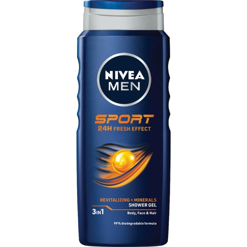 Nivea Men Sport 3 In 1 Body Wash Shower Gel 500ml