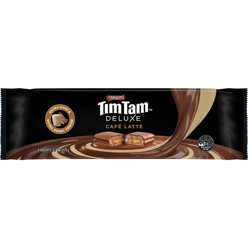 Arnotts Tim Tam Deluxe Cafe Latte Chocolate Biscuits 175g