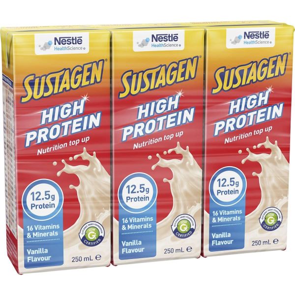 Sustagen Vanilla Flavoured Milk Carton 250ml X 3 Cartons