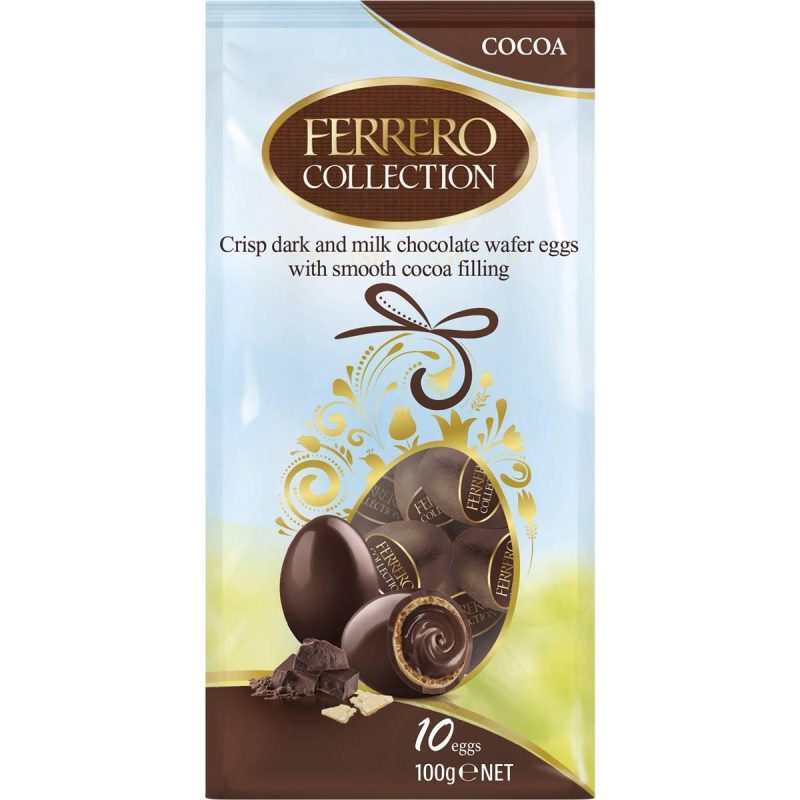 Ferrero Collection Mini Easter Eggs Milk Chocolate And Cocoa 100g