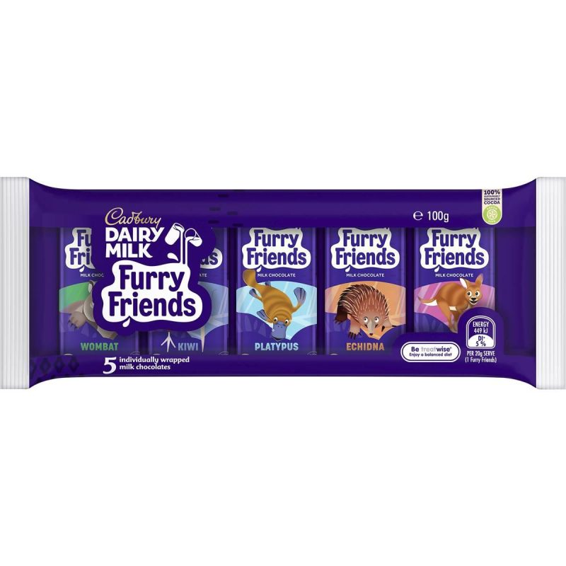 Cadbury Furry Friends Dairy Milk Chocolate Multipack 100g