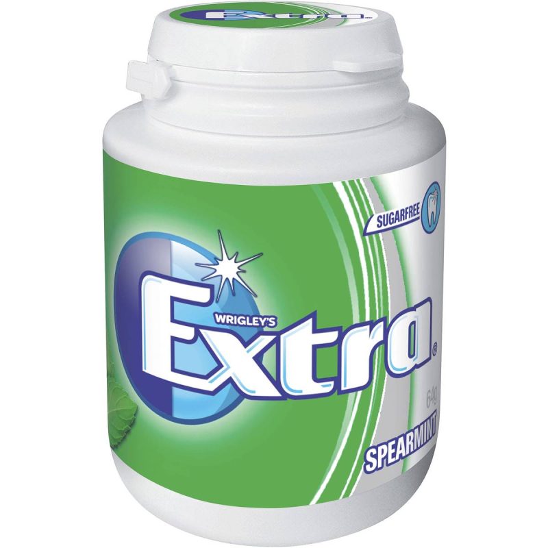 Wrigleys Extra Chewing Gum Spearmint 64g X 6 Bottles