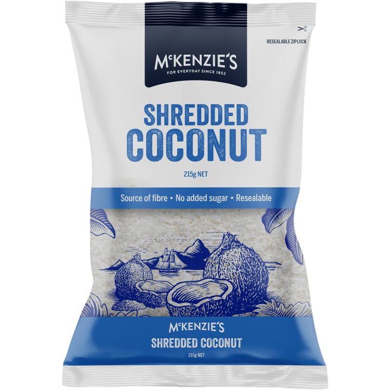 Mckenzies Shredded Coconut Powder 215g