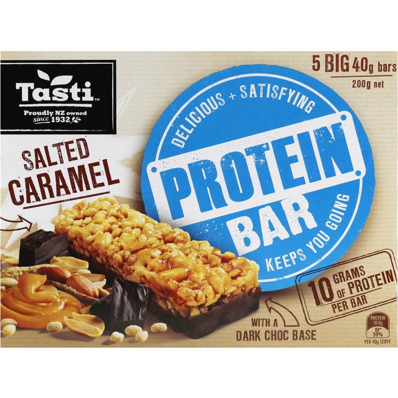 Tasti Protein Bar Salted Caramel 5 Snack Bars 200g