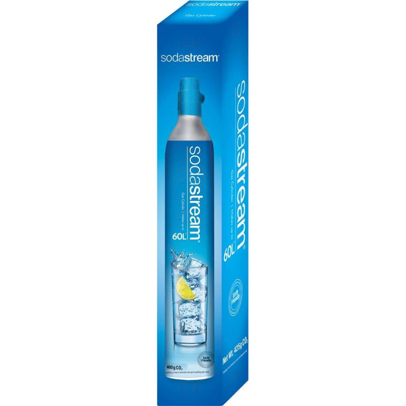 SodaStream 60L Litre Spare Gas Cylinder CO2 Bottle Sparkling Water Drink