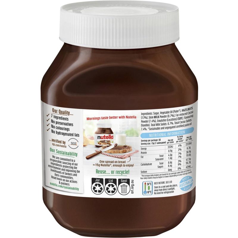 Nutella Hazelnut Chocolate Spread 1kg
