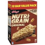 Kelloggs Nutri Grain Original Protein Breakfast Cereal Snack Bars 10 Pack