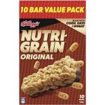 Kelloggs Nutri Grain Original Protein Breakfast Cereal Snack Bars 10 Pack