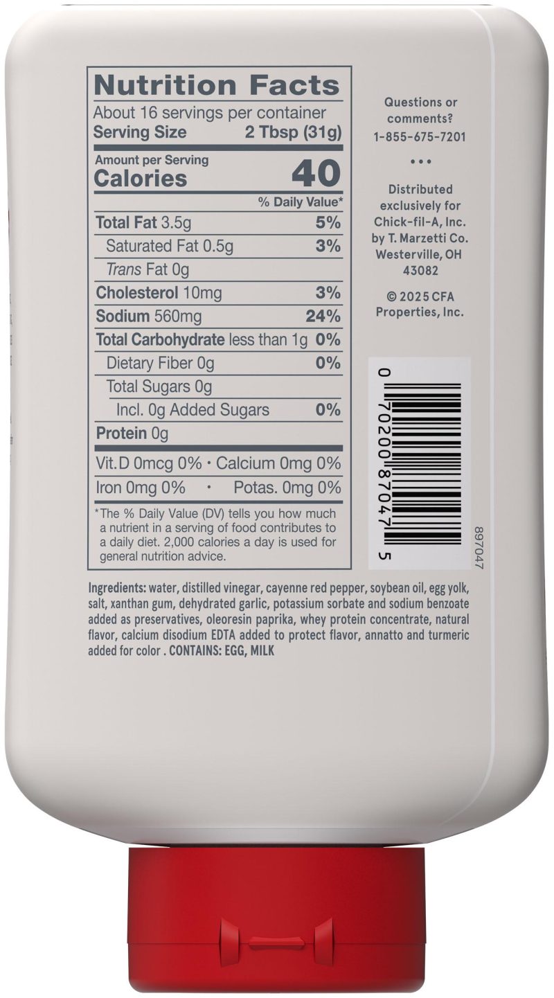 Chick-Fil-A Zesty Buffalo Sauce 473ml