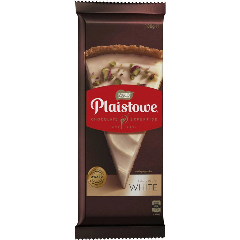 Nestle Plaistowe Cooking White Chocolate Extra Creamy Chocolate Block 180g