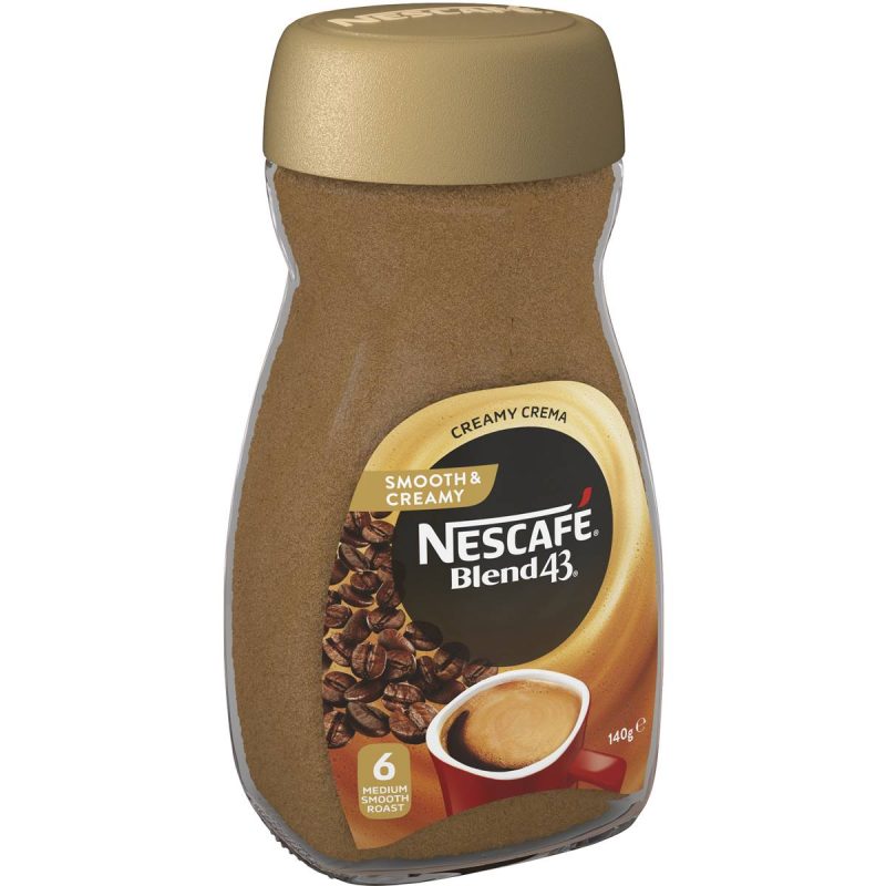Nescafe Blend 43 Smooth and Creamy Instant CoffeNescafe Blend 43 Smooth and Creamy Instant Coffee Jar 140ge Jar 140g