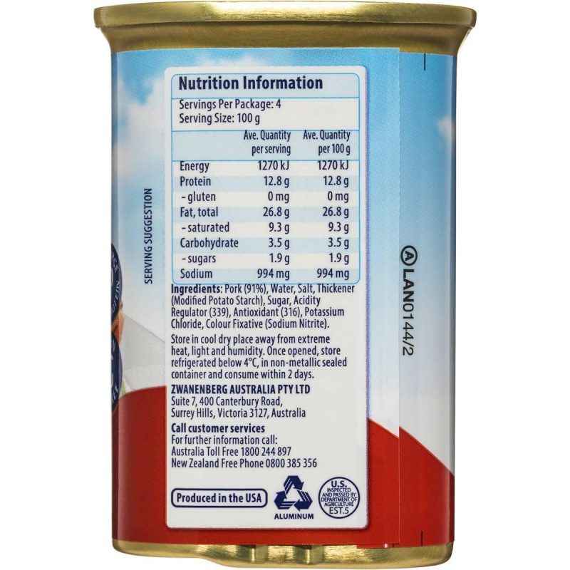 Plumrose Premium Spiced Ham Tin 340g