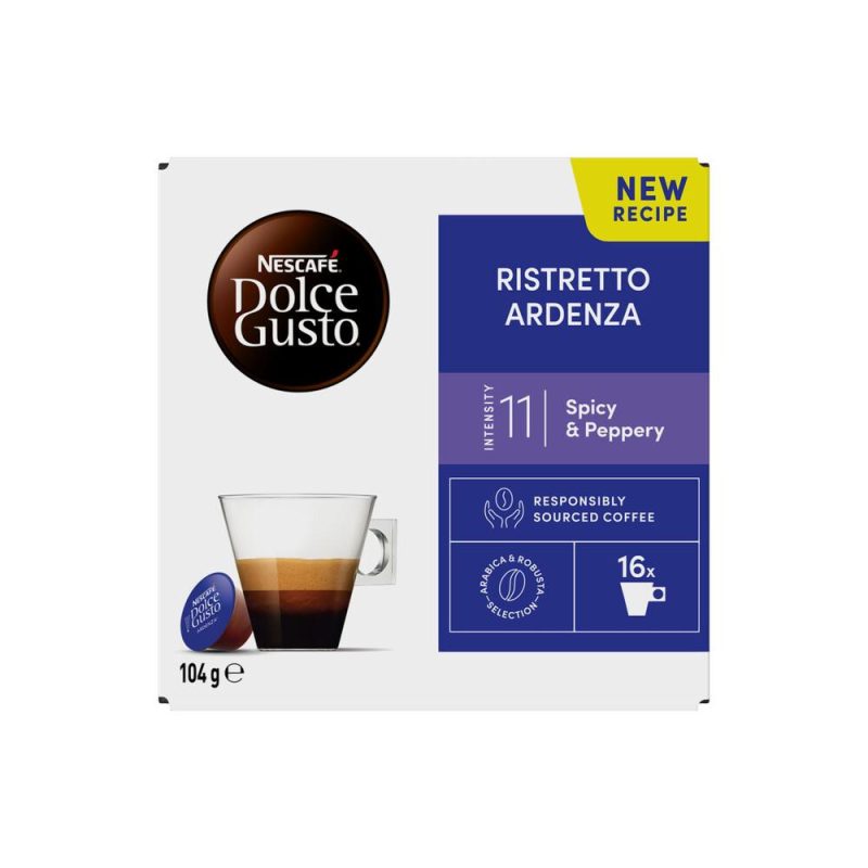 Nescafe Dolce Gusto Ristretto Ardenza Coffee Pods Capsules 16 Pack