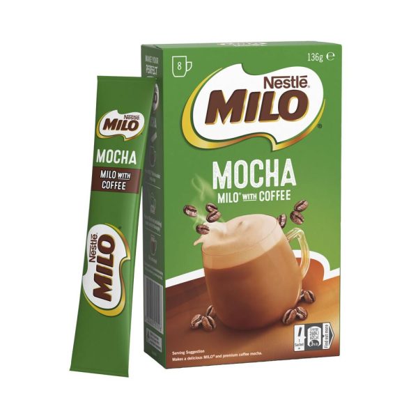 Nestle Milo Mocha with Coffee Drink Powder Sachets 8 Pack