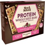 Nice and Natural Wholeseed Protein Bars Cranberry and Raspberry 5 Pack